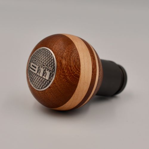 Porsche 911 Gear knob/MAHOGANY WOOD AND CANADIAN MAPLE (964/993/996/997).