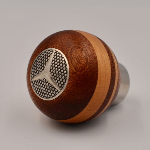 Mercedes GEAR KNOB/MAHOGANY WOOD AND CANADIAN MAPLE