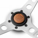 MOMO Prototipo Heritage Tobacco Steering Wheel 350mm – Brown Leather / Silver Spokes