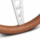 MOMO Prototipo Heritage Tobacco Steering Wheel 350mm – Brown Leather / Silver Spokes