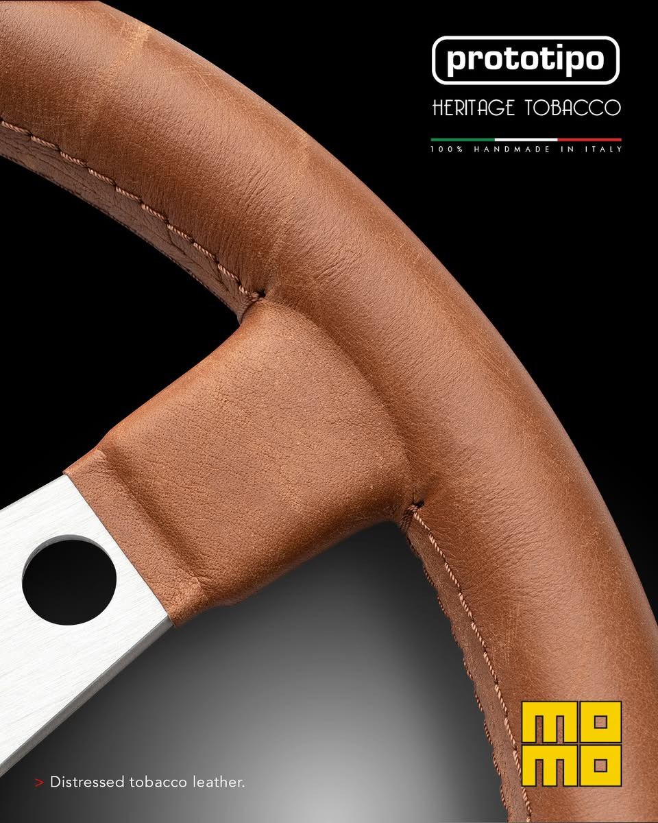 Prototio MOMO Prototipo Heritage Tobacco Steering Wheel 350mm – Brown Leather ...