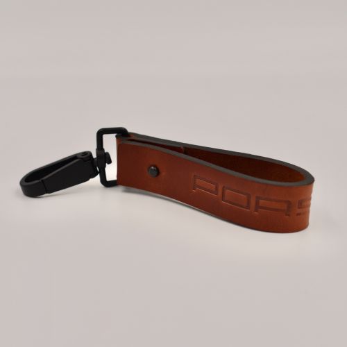 Porsche keychain strap brown