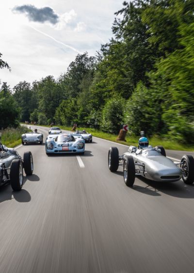 Legendäre Fahrzeuge aus dem Porsche Museum beim „Solitude Revival“