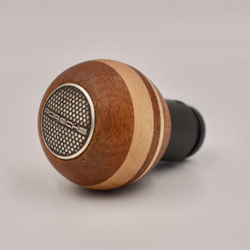 PORSCHE GEAR KNOB/MAHOGANY WOOD AND CANADIAN MAPLE