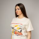 T-shirt / Porsche 356 logo, Natürliches Weiß