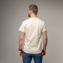 T-shirt with Porsche 356 logo, Natural white