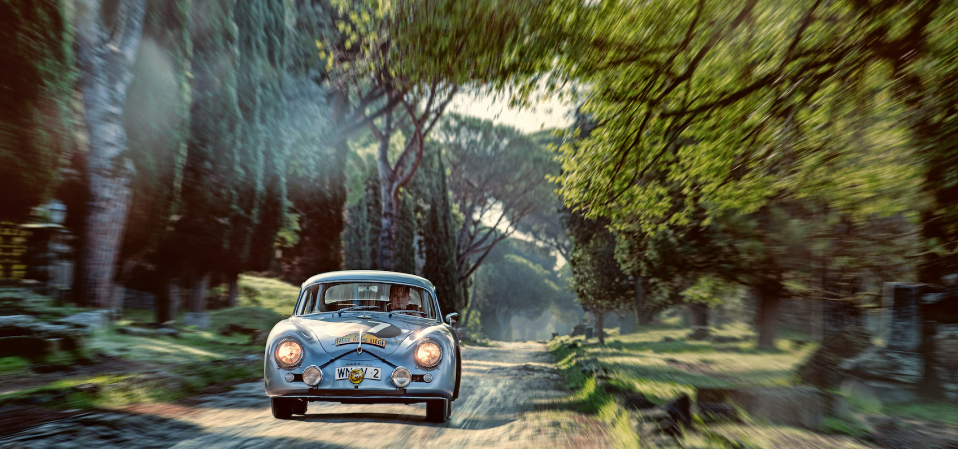 The Porsche 356 on the road to Rome
