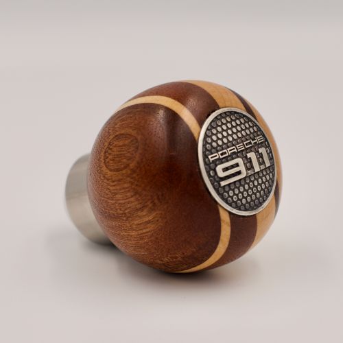 PORSCHE 911 GEAR KNOB/MAHOGANY WOOD AND CANADIAN MAPLE