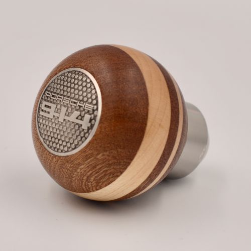 PORSCHE 914 GEAR KNOB/MAHOGANY WOOD AND CANADIAN MAPLE