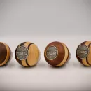PORSCHE 356 GEAR KNOB/WALNUT TREE AND CANADIAN MAPLE