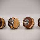 PORSCHE 911 GEAR KNOB/MAHOGANY WOOD AND CANADIAN MAPLE