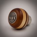 PORSCHE 911 GEAR KNOB/MAHOGANY WOOD AND CANADIAN MAPLE